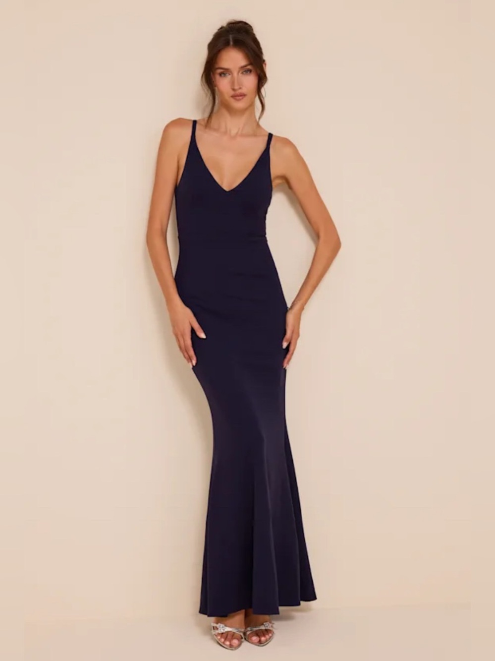 Lulus Melora Navy Blue Dress